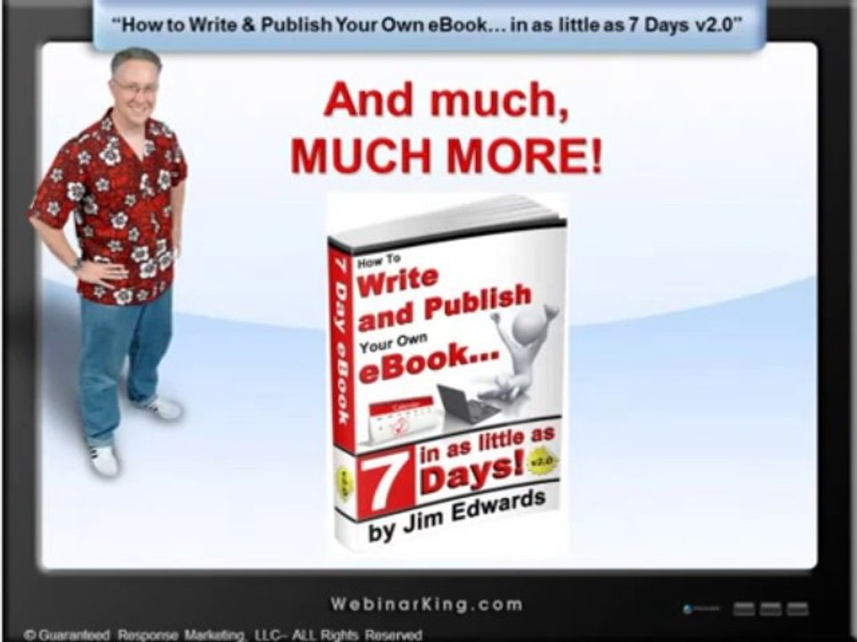 7 Day Ebook - How To Write Your Own Ebook In 7 Days