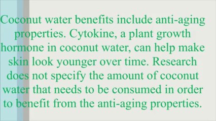 Coconut Water Benefits