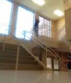 Massive Parkour Fail down the Stairs!!