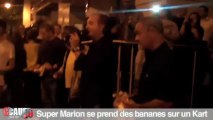 Super Marion se prend des bananes sur un kart - C'Cauet sur NRJ
