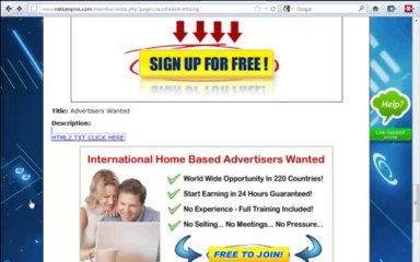 Backpage Marketing System