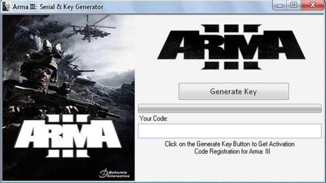 Arma III CD Keys Free - Arma 3 CD Key Generator