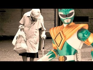 Japanese superhero helps elderly enter the subway