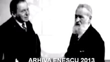 Enescu si Brancusi la Ambasada Romaniei din Paris (1947)