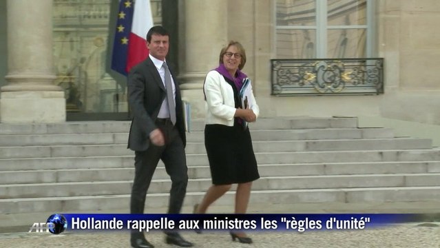 Hollande rappelle à ses ministres les règles d'unité
