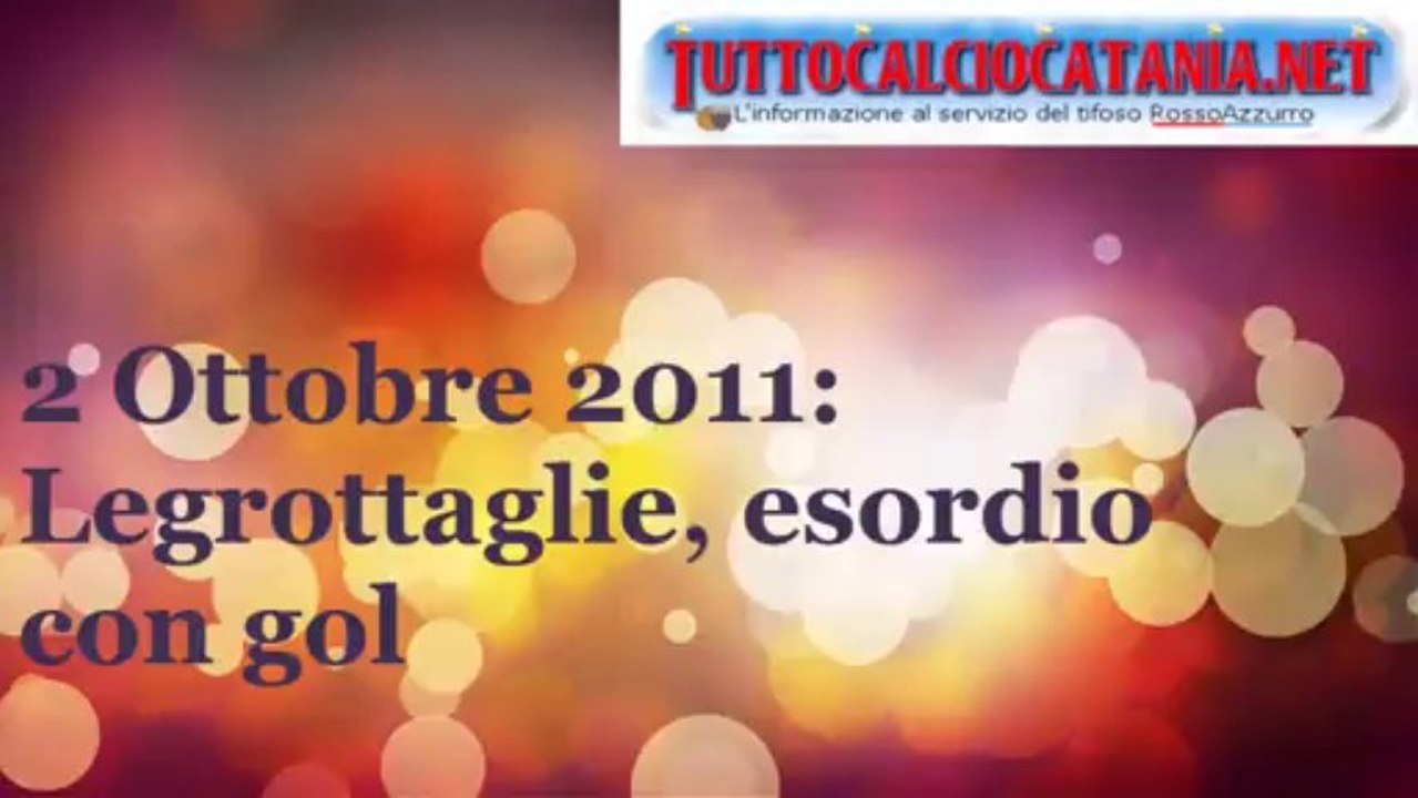 2 Ottobre 2011 - Catania: Nicola Legrottaglie, esordio con gol