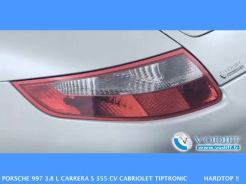 VODIFF : PORSCHE OCCASION ALSACE : PORSCHE 997 3.8 L CARRERA S 355 CV CABRIOLET TIPTRONIC HARDTOP !!