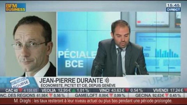 Les annonces de Mario Draghi sur les taux de change et la politique de la BCE : Jean-Pierre Durante, dans Intégrale Bourse - 02/10