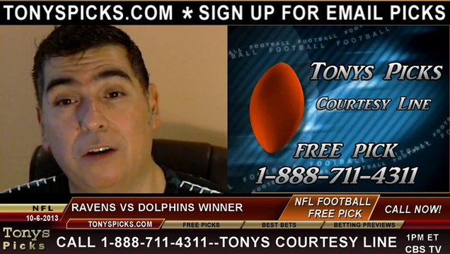 Miami Dolphins vs. Baltimore Ravens Pick Prediction NFL Pro Football Odds Preview 10-6-2013