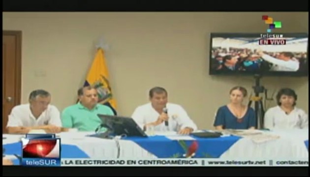 Pdte. Correa inaugura moderna comunidad en la Amazonía ecuatoriana