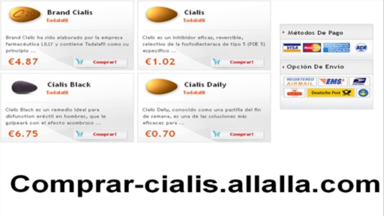 Comprar Cialis 20mg generico precio. España farmacia