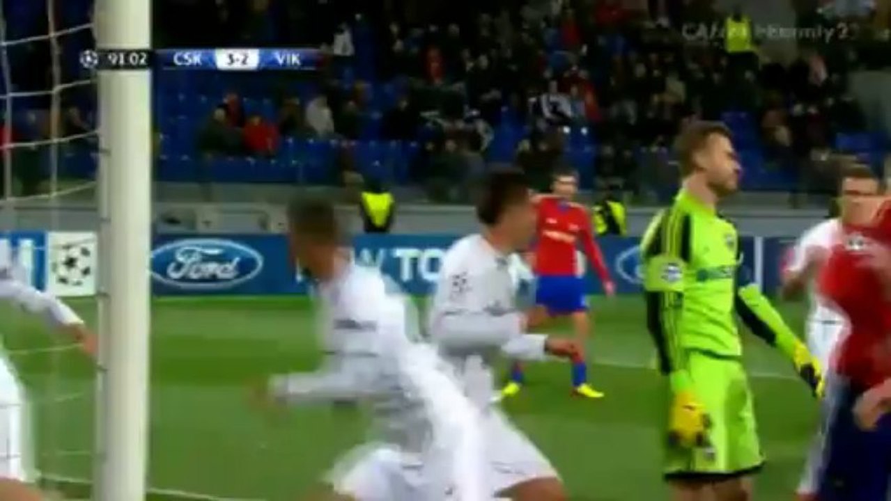 CSKA Moskwa - FC Viktoria Plzen 3:2 (02.10.2013) Skrót meczu