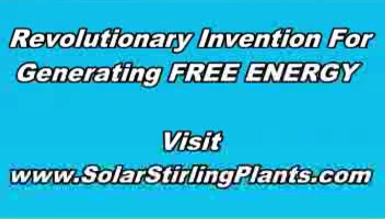 Get Solar Stirling Plant and Become Your Own Energy Provider!