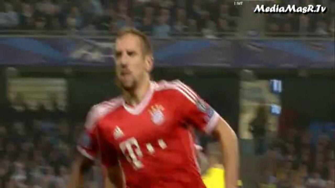 هدف بايرن ميونيخ الأول في مانشستر سيتي - دوري أبطال أوروبا - 2/10/2013