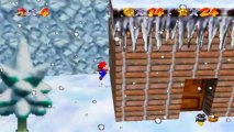 Super Mario 64 - Montagne Gla-Gla - Etoile 4 : Huit pièces rouges givrées