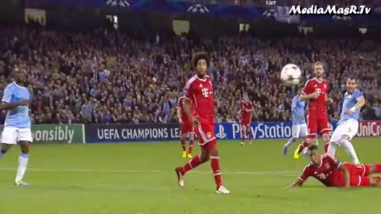 هدف مانشستر سيتي الأول في بايرن ميونيخ - دوري أبطال أوروبا - 2/10/2013