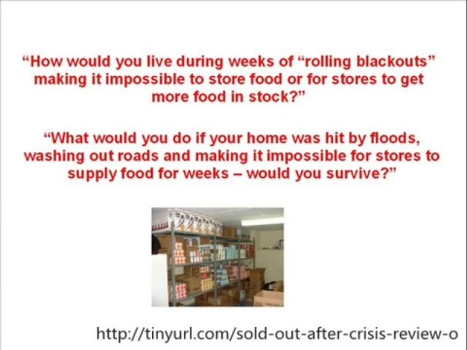 Sold Out After Crisis Review - Watch Before You buy Sold Out After Crisis