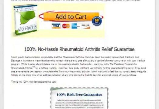 RheumatoidArthritisProgram.com - Paddison Program For Rheumatoid Arthritis