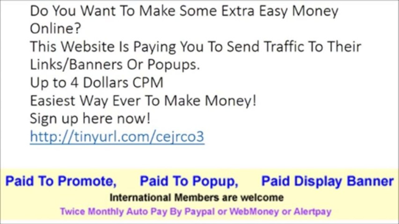 Easy ways to make money online an Easy Paycheck Formula