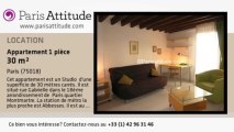 Appartement Studio à louer - Sacré Cœur, Paris - Ref. 1076
