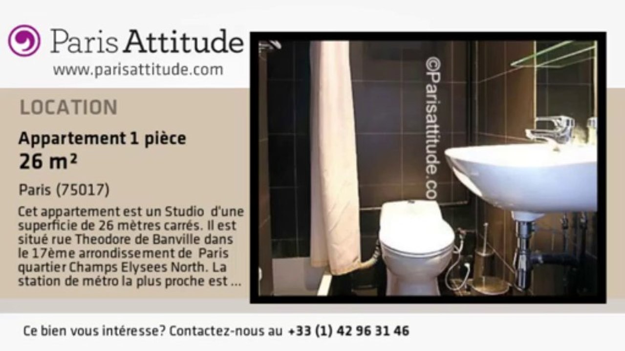 Appartement Studio à louer - Wagram, Paris - Ref. 272