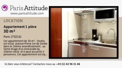 Appartement Studio à louer - Alma Marceau, Paris - Ref. 8214