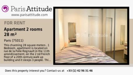 1 Bedroom Apartment for rent - Ménilmontant, Paris - Ref. 8187
