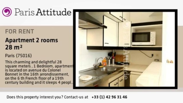 1 Bedroom Apartment for rent - La Muette, Paris - Ref. 8701