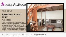 Studio Apartment for rent - Pereire, Paris - Ref. 8429