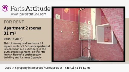 1 Bedroom Apartment for rent - Parc André Citroën, Paris - Ref. 4788