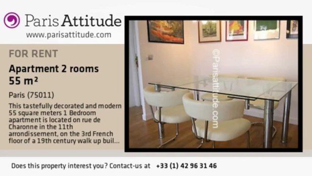 1 Bedroom Apartment for rent - Voltaire, Paris - Ref. 5077