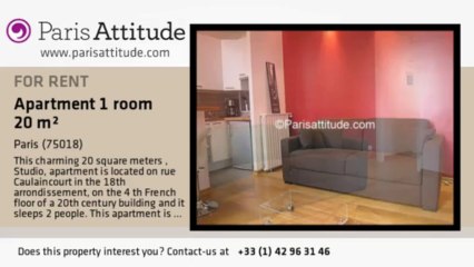 Studio Apartment for rent - Montmartre, Paris - Ref. 7528