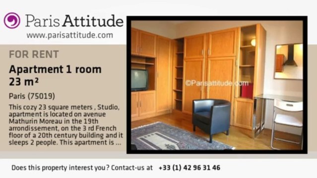 Studio Apartment for rent - Buttes Chaumont, Paris - Ref. 5344