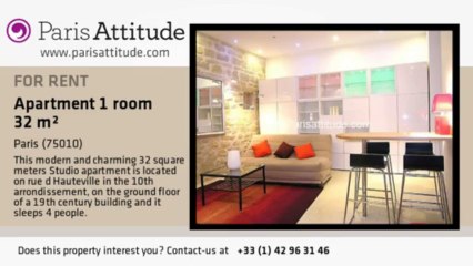 Studio Apartment for rent - Grands Boulevards/Bonne Nouvelle, Paris - Ref. 3907