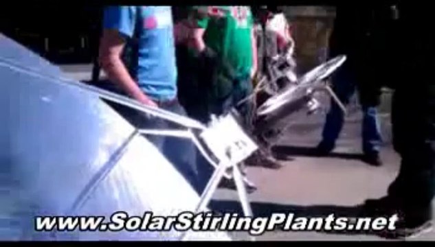 BANNED - Off The Grid Solar Stirling Energy Generator - Solar Stirling Plant