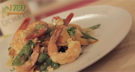 Recette de Wok de crevettes aux cacahuètes - 750 Grammes