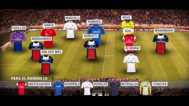 Equipo tipo de la jornada 2 de Liga de Campeones