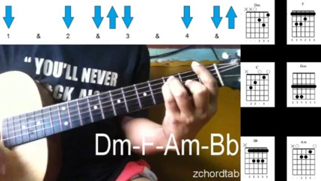 Strumming Chords Wrecking Ball - Miley Cyrus