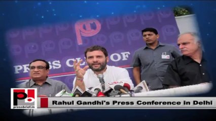 Rahul Gandhi's surprise press Conference in Delhi