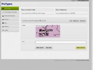 Gana dinero escribiendo captchas
