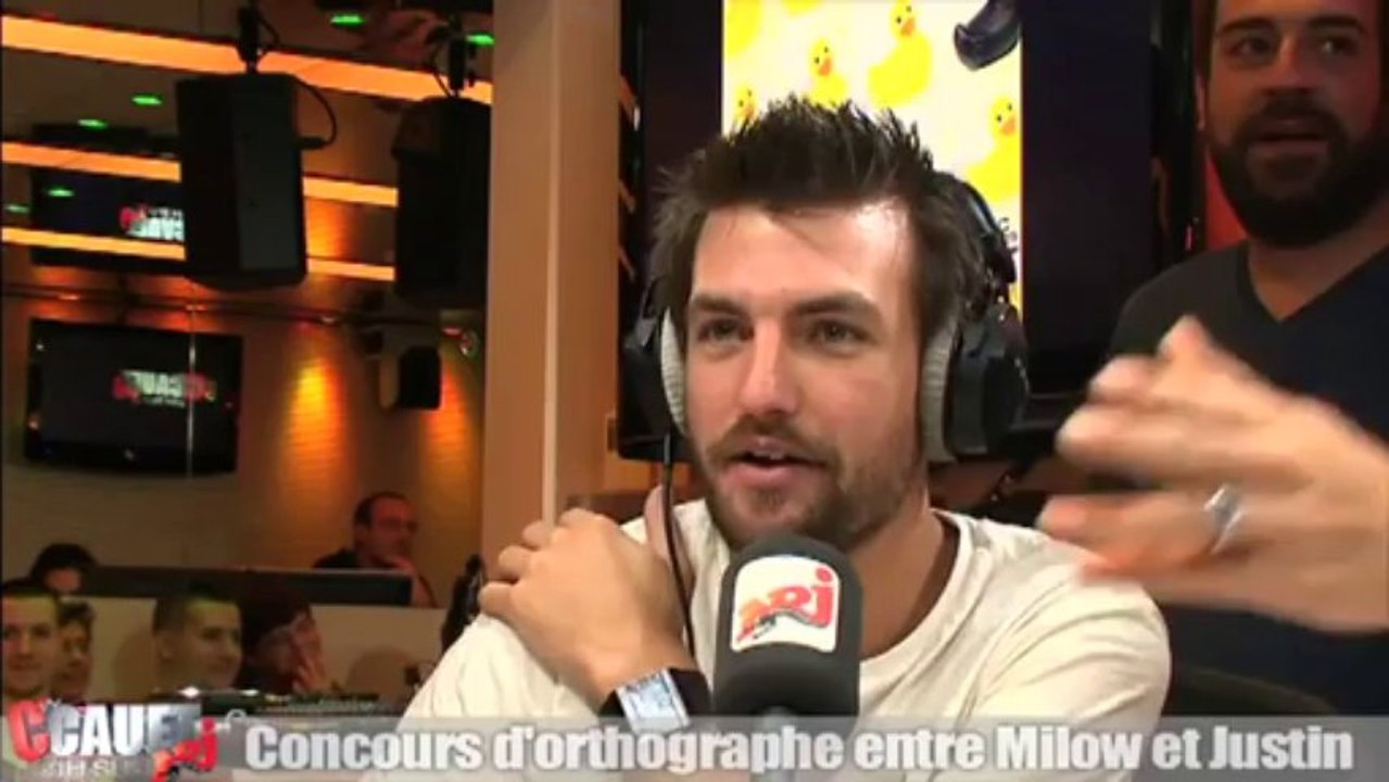 Concours d'othographe entre Milow et Justin - C'Cauet sur NRJ