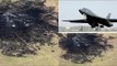 B-1 in action: Bomber crashes and burns, four passengers eject to safety