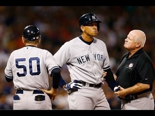 A Rod hit by Red Sox pitch, fans rejoice