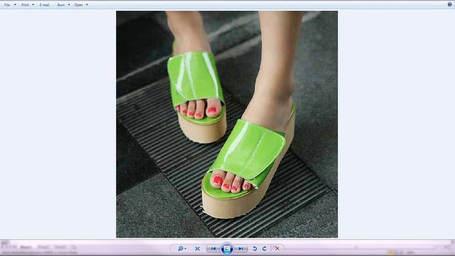 รองเท้าแฟชั่นส้นเตารีด - พรีออเดอร์GD4477 ราคา1090บาท