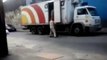 Delivery man falls from his truck carrying boxes!! So Funny Fail!!