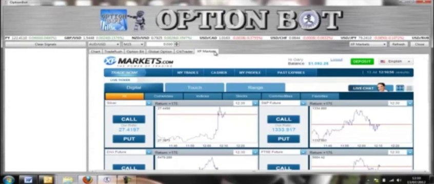FREE Option Bot Software: How Make $1622 in the next 45 minutes !