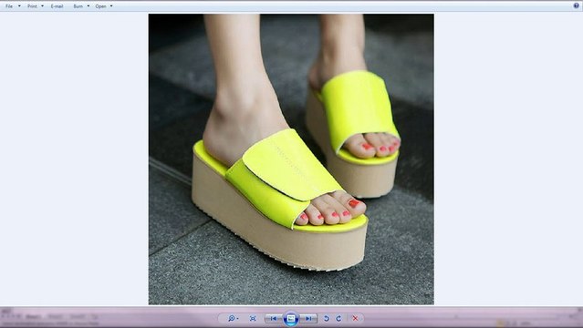 รองเท้าส้นเตารีดแฟชั่น - พรีออเดอร์GD4477 ราคา1090บาท