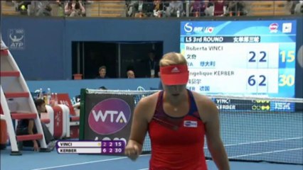 La Vinci si arrende alla Kerber in due set