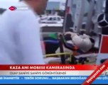 Kaza anı mobese kamerasında