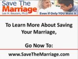 Save The Marriage Video 1:  Why Do Marriages Fail?